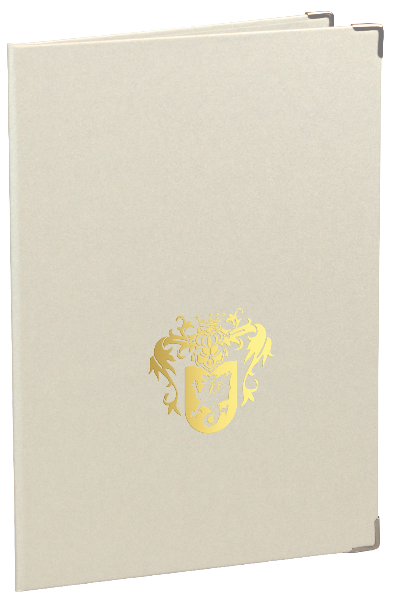 3 types de finitions luxe au format portrait couleur aluminium, blanc et noir