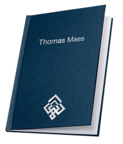 Couverture rigide de couleur bleu personnalisé avec feuilles blanches à l'intérieur