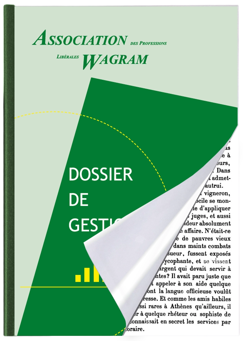 Couverture souple Uniback doté d'un guide en papier détachable