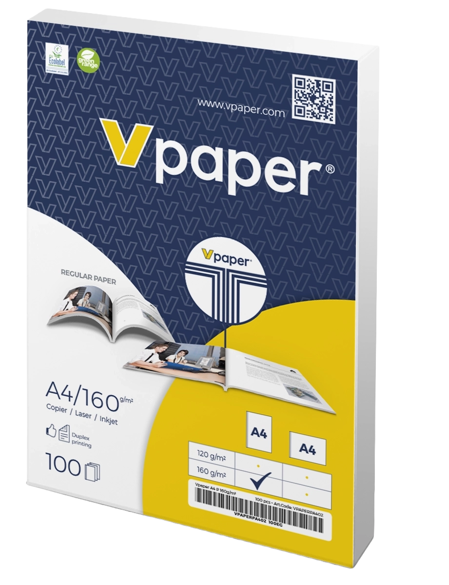 Ramette de papier V-Paper A4 160P
