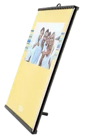 Calendrier glissant dans son support