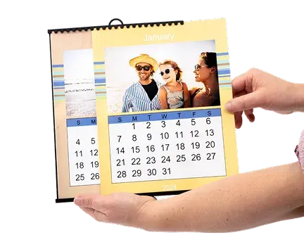 Calendrier glissant montrant le retrait des feuilles