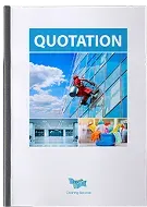 Couverture souple transparente style crystal avec document à l'intérieur