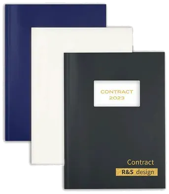 Couverture souple transparente style crystal avec document à l'intérieur