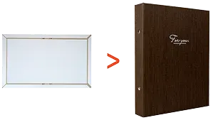 Présentation de la conception des couvertures rigide pour classeur personnalisables