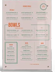 Panneau acrylique transparent présentant un menu