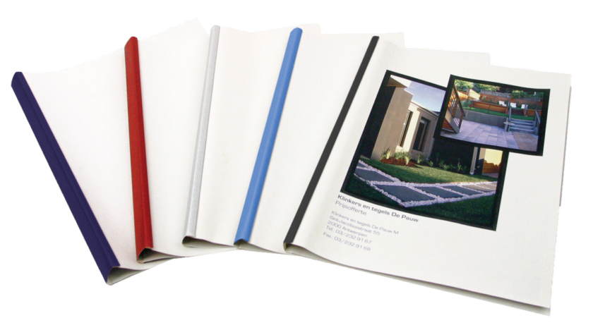 Couverture souple Uniback doté d'un guide en papier détachable